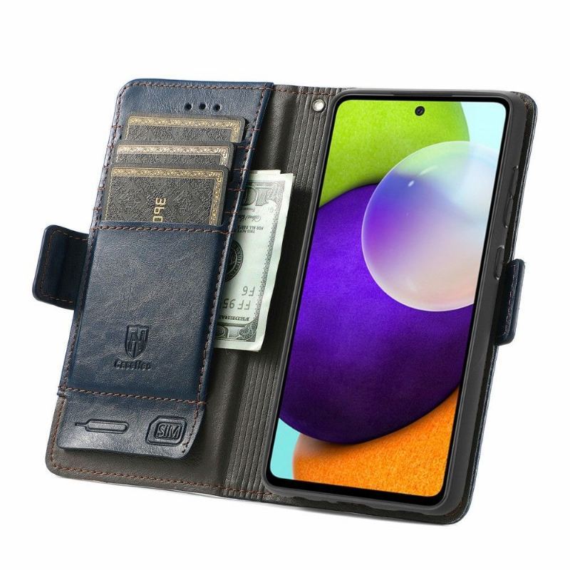 Etui Folio do Samsung Galaxy A72 4G / A72 5G Skórzany Futerał Odwróć Biznes