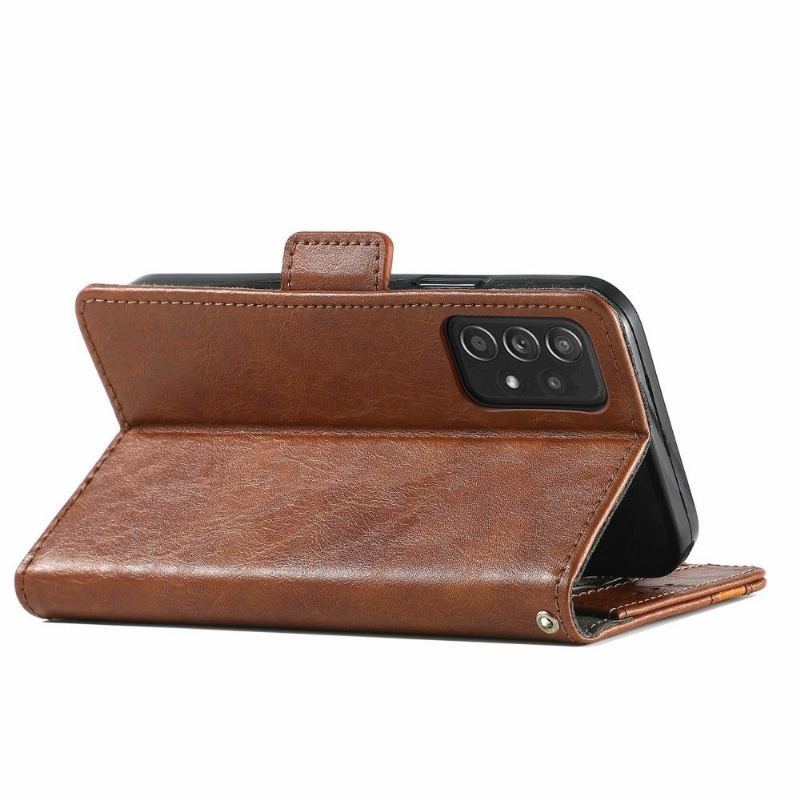 Etui Folio do Samsung Galaxy A72 4G / A72 5G Skórzany Futerał Odwróć Biznes