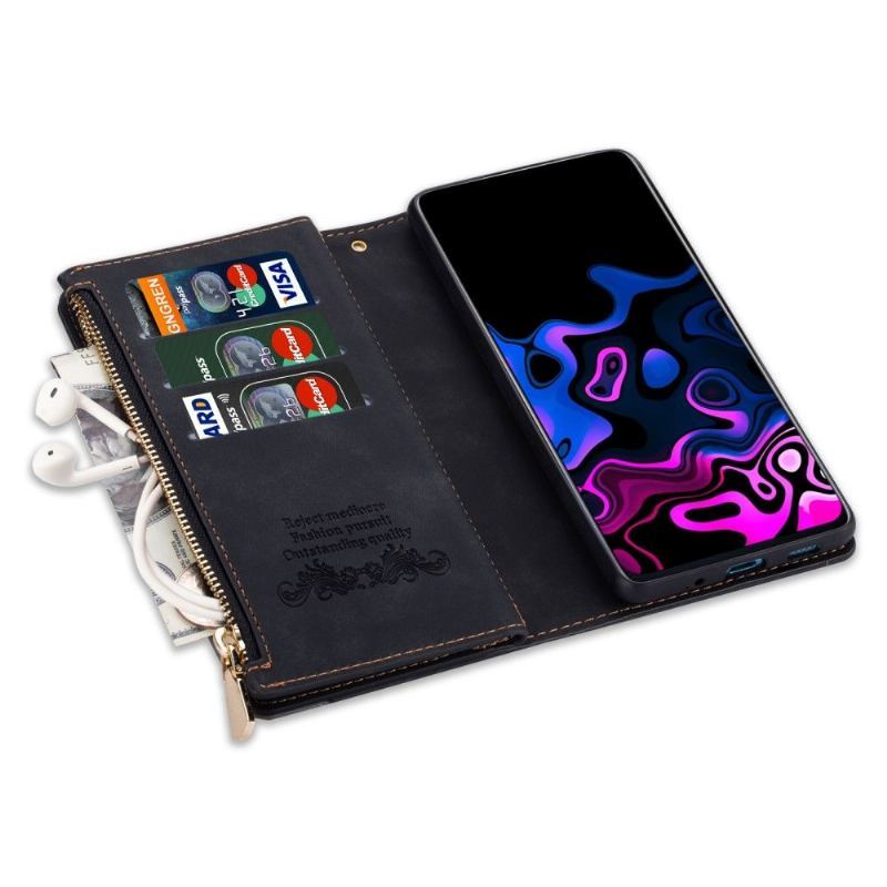 Etui Na Telefon Pokrowce do Samsung Galaxy A72 4G / A72 5G Biznes Portfel Celia Faux Leather