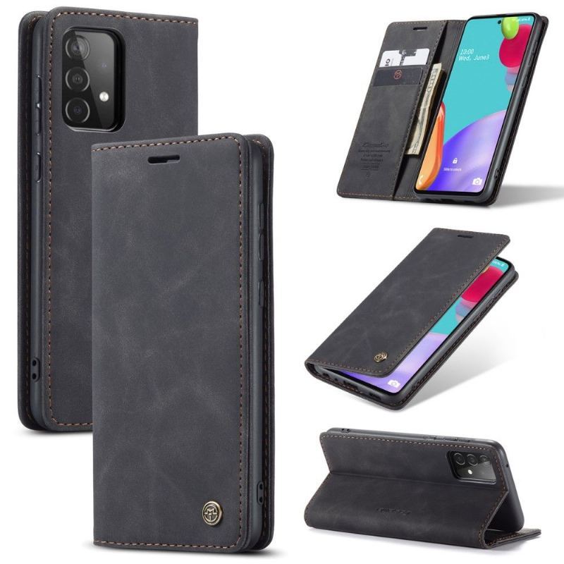Skórzany Futerał do Samsung Galaxy A72 4G / A72 5G Anti-fall Golias Sztuczna Skóra