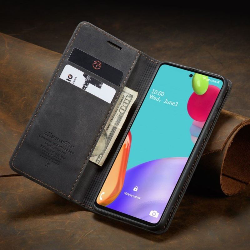 Skórzany Futerał do Samsung Galaxy A72 4G / A72 5G Anti-fall Golias Sztuczna Skóra