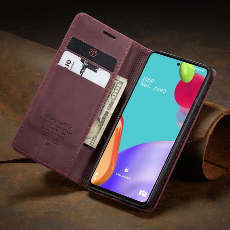 Skórzany Futerał do Samsung Galaxy A72 4G / A72 5G Anti-fall Golias Sztuczna Skóra