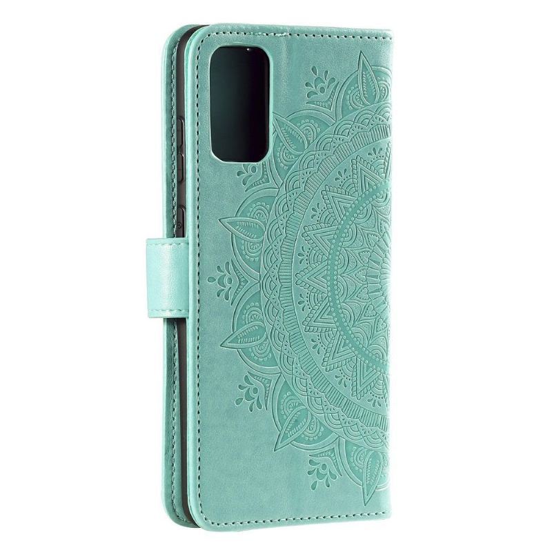 Skórzany Futerał do Samsung Galaxy A72 4G / A72 5G Mandala Sun