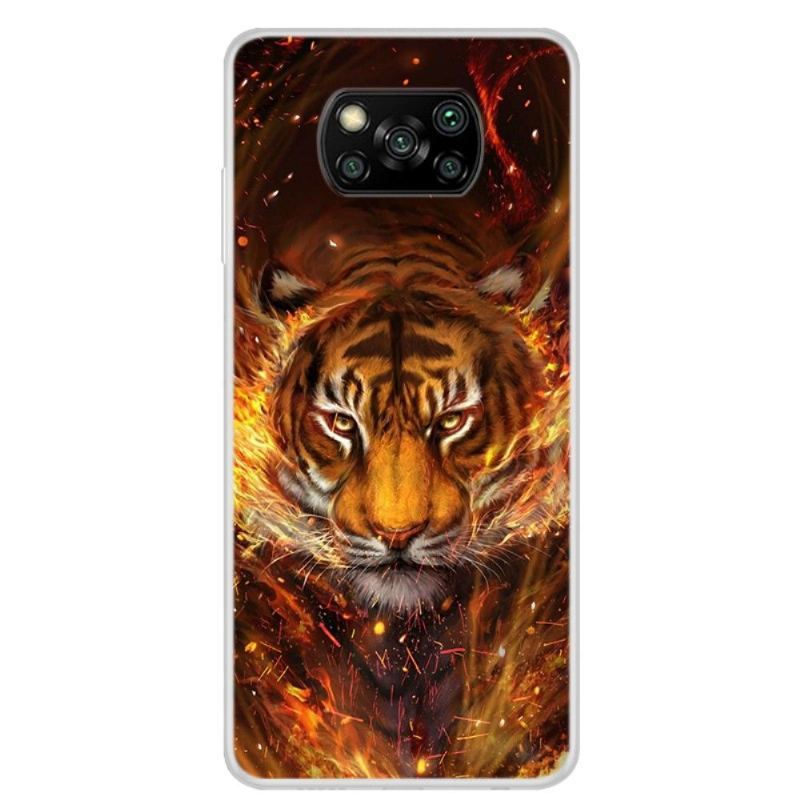 Etui do Poco X3 / X3 Pro / X3 NFC Biznes Ognisty Tygrys