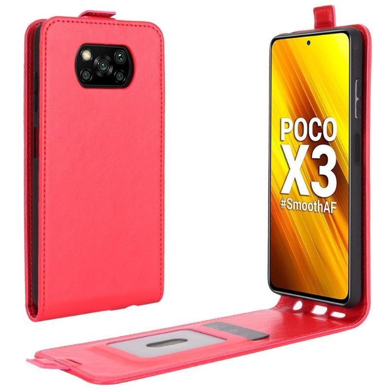 Etui Folio do Poco X3 / X3 Pro / X3 NFC Obrzeża Skórzany Futerał Ze Sztucznej Skóry W Pionie