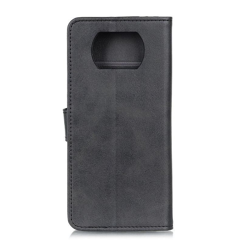 Etui Na Telefon Pokrowce do Poco X3 / X3 Pro / X3 NFC Biznes Marius Efekt Matowej Skóry
