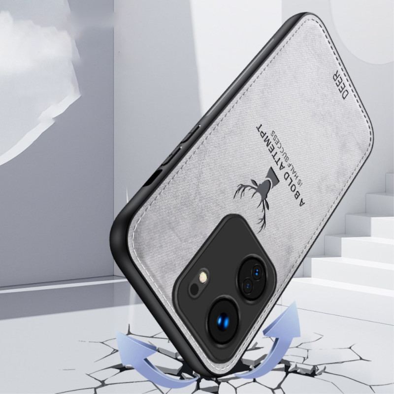 Etui Do Poco C65 Tekstura Tkaniny Ze Wzorem Jelenia