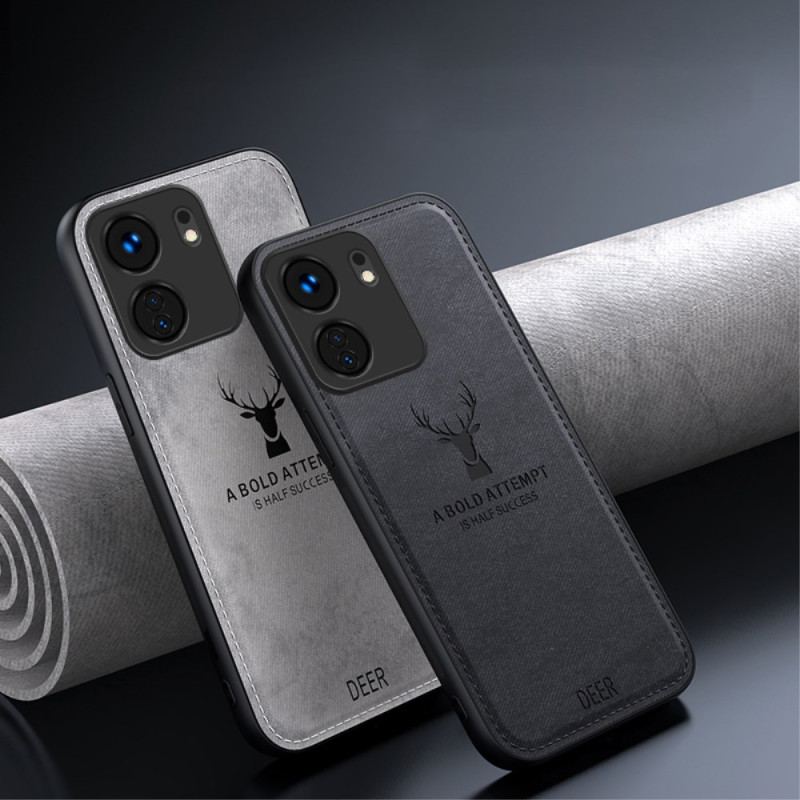 Etui Do Poco C65 Tekstura Tkaniny Ze Wzorem Jelenia