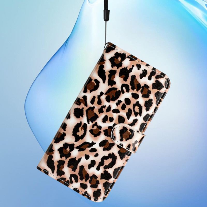 Etui Folio Do Poco C65 Pasek W Panterkę