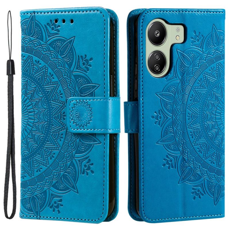 Etui Folio Poco C65 Mandala Słońce