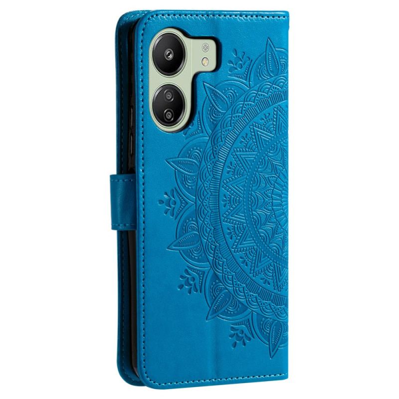 Etui Folio Poco C65 Mandala Słońce