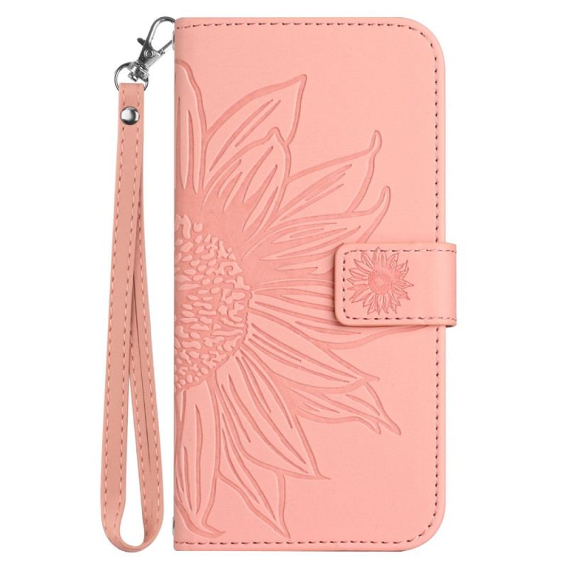 Etui Folio Poco C65 Słonecznik Z Paskiem Etui Ochronne