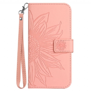 Etui Folio Poco C65 Słonecznik Z Paskiem Etui Ochronne