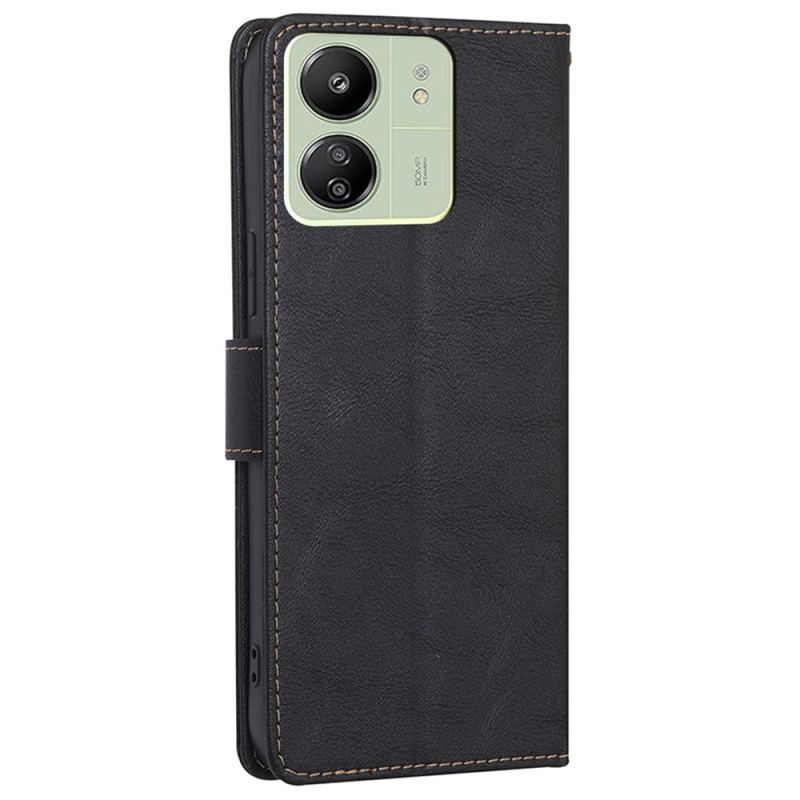 Etui Folio Poco C65 Sztuczna Skóra Z Blokadą Rfid