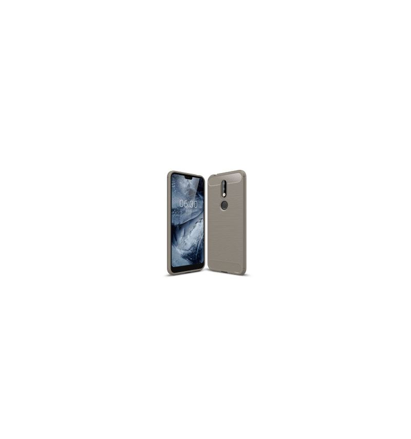 Futerały do Nokia 7.1 Carbon Brushed Gel