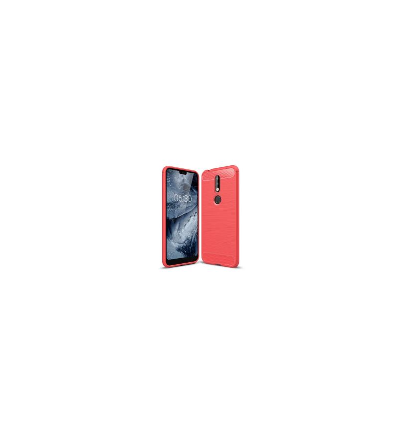 Futerały do Nokia 7.1 Carbon Brushed Gel