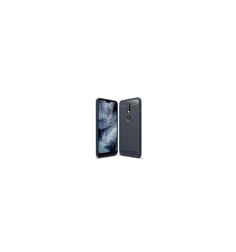 Futerały do Nokia 7.1 Carbon Brushed Gel