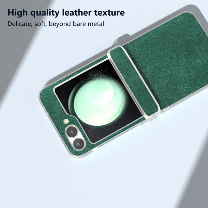 Etui Do Samsung Galaxy Z Flip 6 Efekt Matowej Skóry