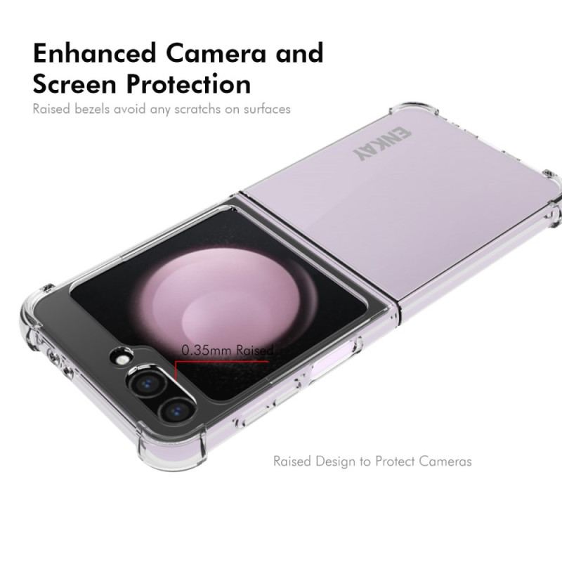 Etui Do Samsung Galaxy Z Flip 6 Przezroczyste Wzmocnione Narożniki Enkay