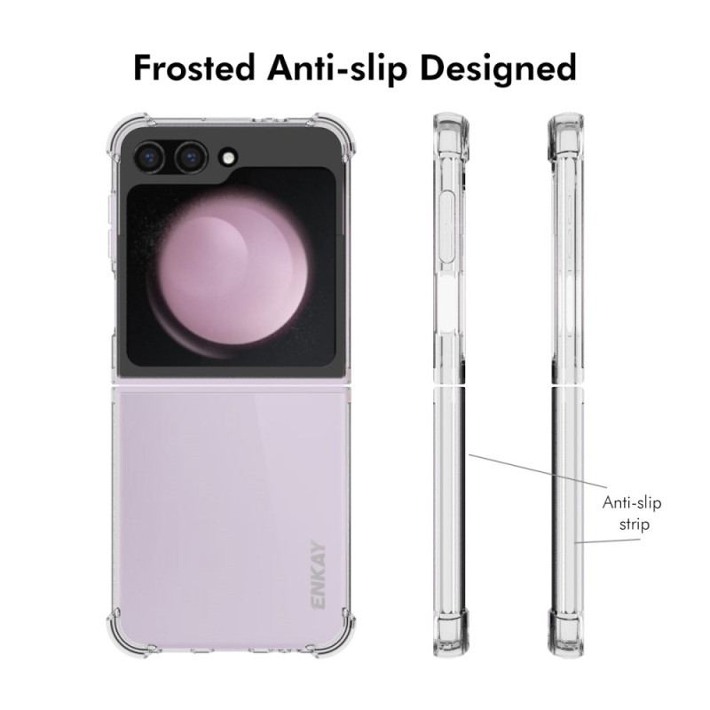 Etui Do Samsung Galaxy Z Flip 6 Przezroczyste Wzmocnione Narożniki Enkay