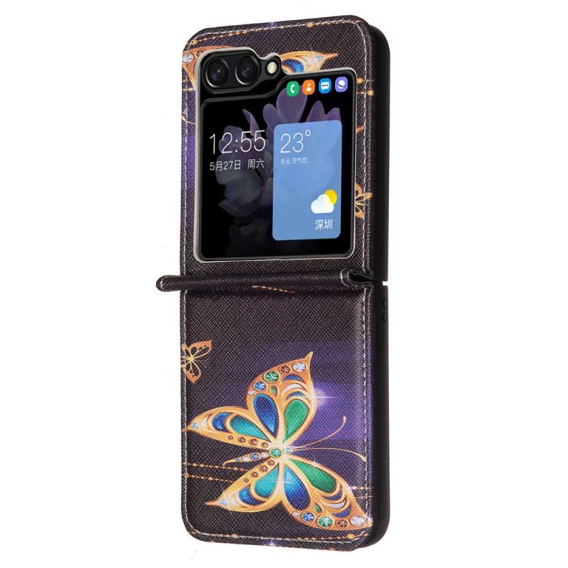 Etui Samsung Galaxy Z Flip 6 Biżuteria W Kształcie Motyla