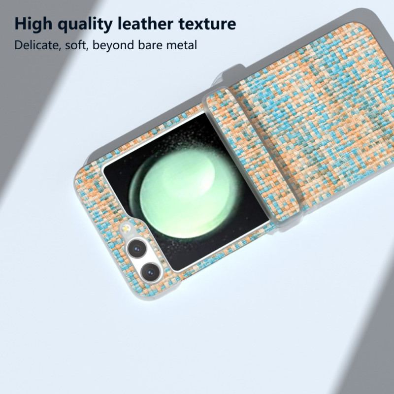 Etui Samsung Galaxy Z Flip 6 Efekt Tkaniny Etui Ochronne