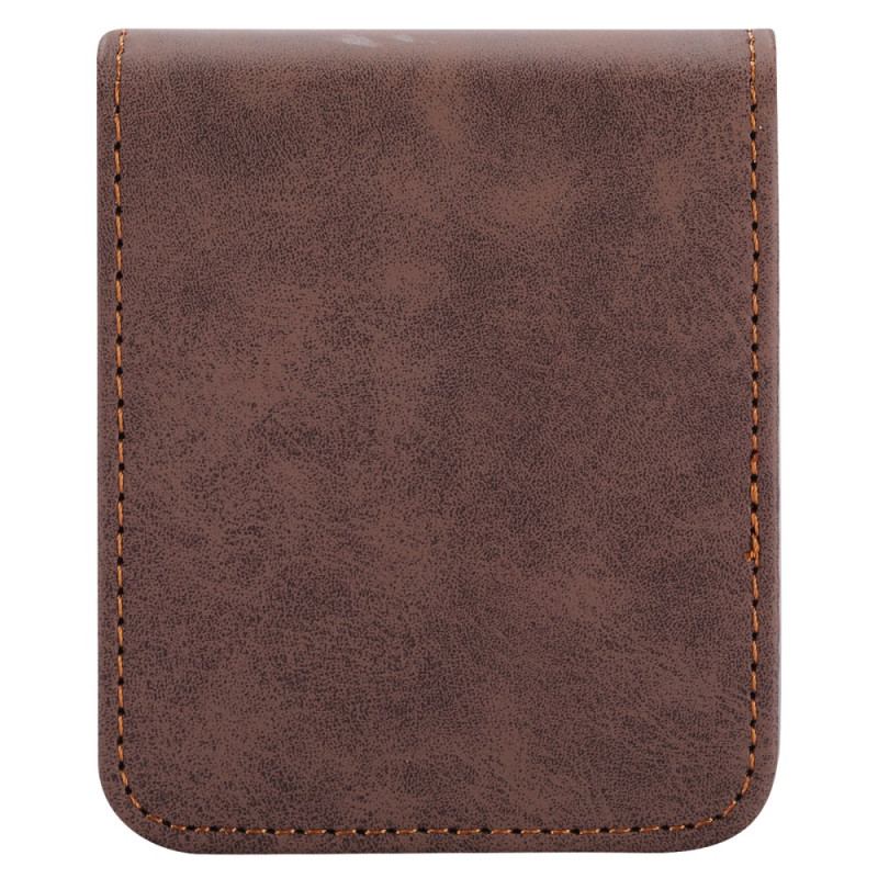 Etui Samsung Galaxy Z Flip 6 Imitacja Skóry Etui Ochronne