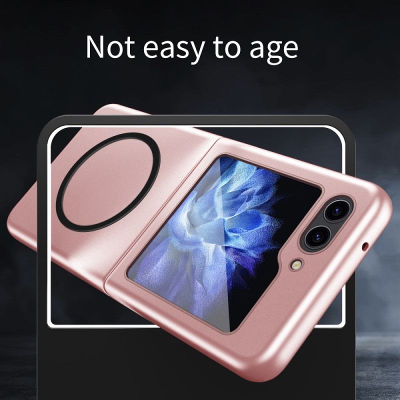Etui Samsung Galaxy Z Flip 6 Kompatybilny Z Efektem Metalu Magsafe
