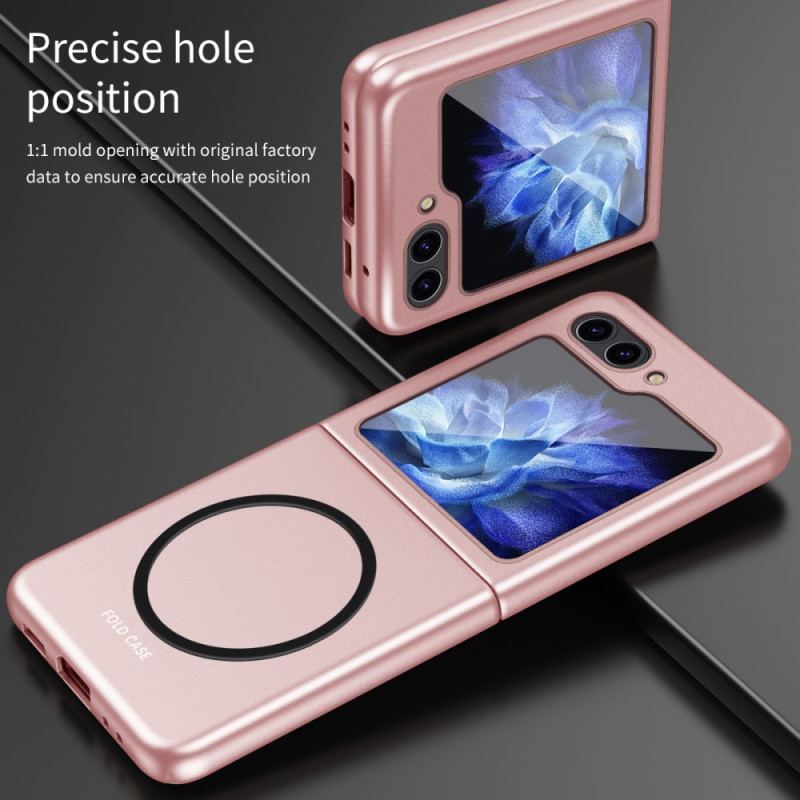 Etui Samsung Galaxy Z Flip 6 Kompatybilny Z Efektem Metalu Magsafe