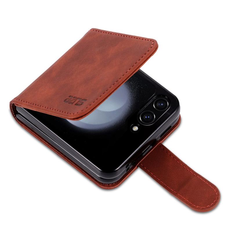 Etui Samsung Galaxy Z Flip 6 Etui Na Karty Azns Ze Sztucznej Skóry Etui Ochronne