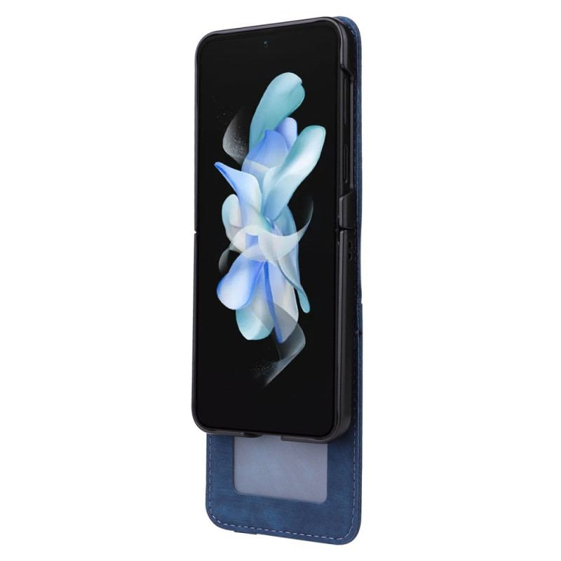 Etui Samsung Galaxy Z Flip 6 Etui Na Karty Z Efektem Skóry