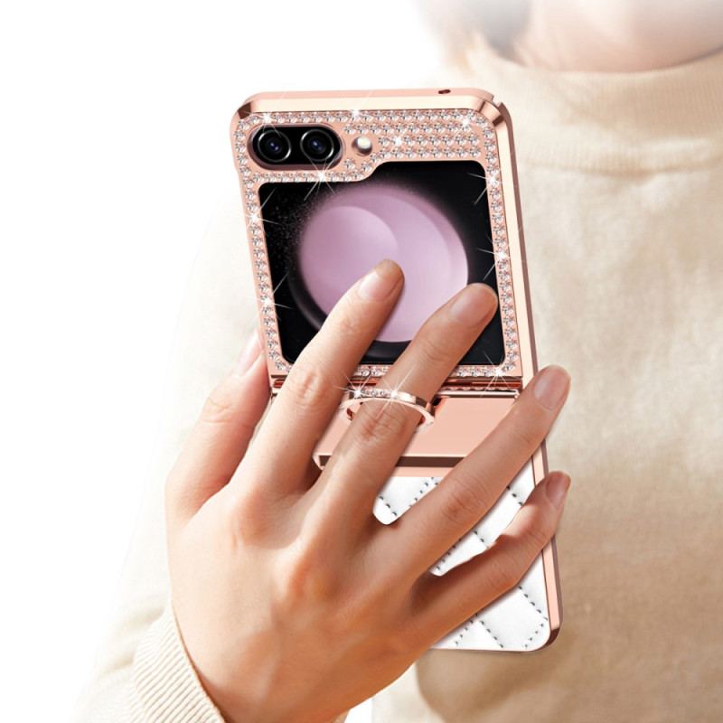 Etui Samsung Galaxy Z Flip 6 Ozdoba Ze Strasu Etui Ochronne