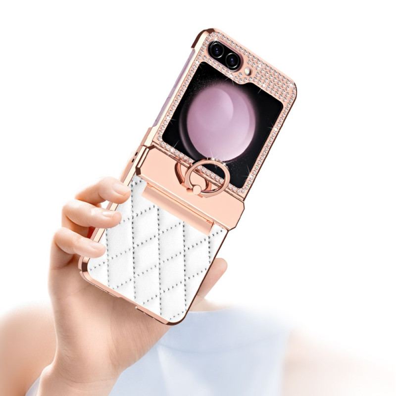 Etui Samsung Galaxy Z Flip 6 Ozdoba Ze Strasu Etui Ochronne