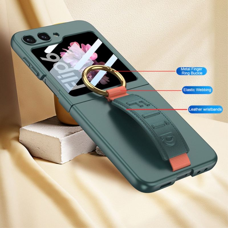 Etui Samsung Galaxy Z Flip 6 Pierścień I Pasek Podtrzymujący Gkk