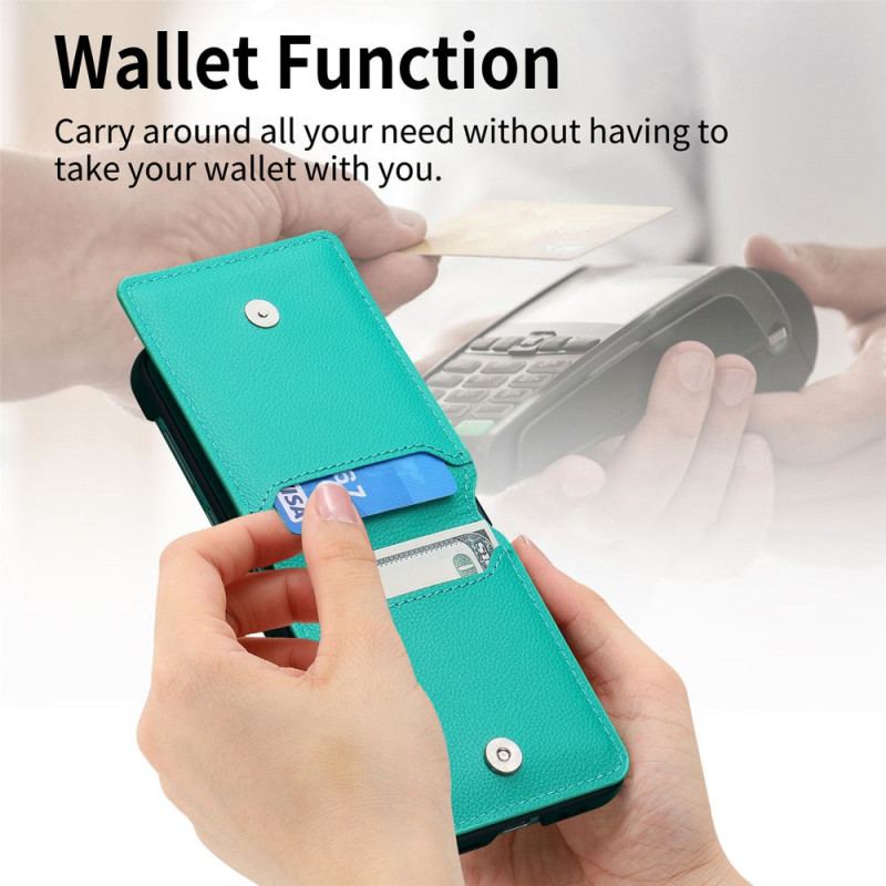 Etui Samsung Galaxy Z Flip 6 Podpórka I Pierścień Do Mocowania Karty
