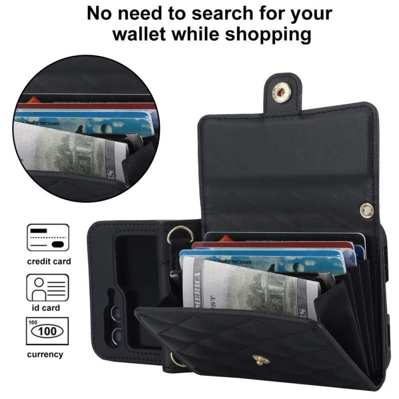 Etui Samsung Galaxy Z Flip 6 Portfel Na Ramię Etui Ochronne