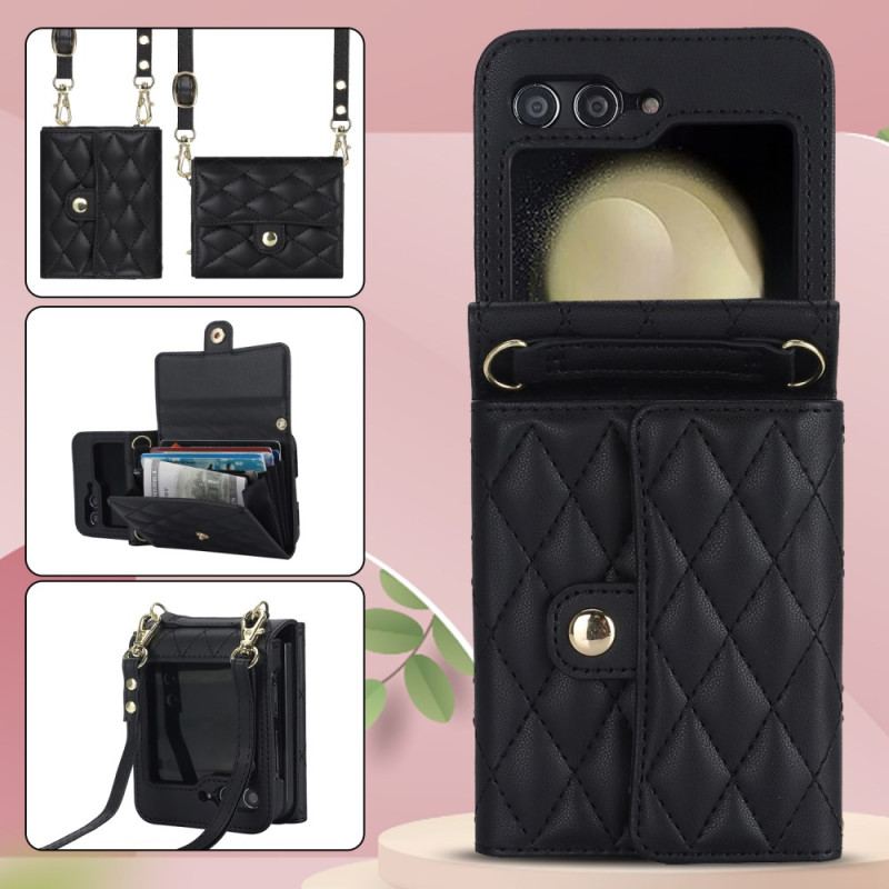 Etui Samsung Galaxy Z Flip 6 Portfel Na Ramię Etui Ochronne