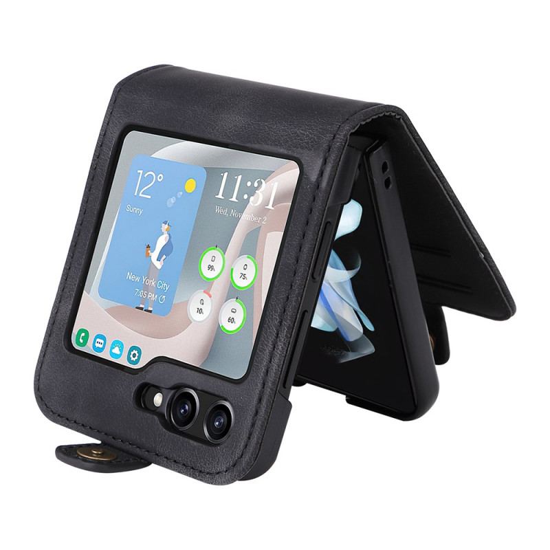 Etui Samsung Galaxy Z Flip 6 Posiadacz Karty Yikatu Etui Ochronne