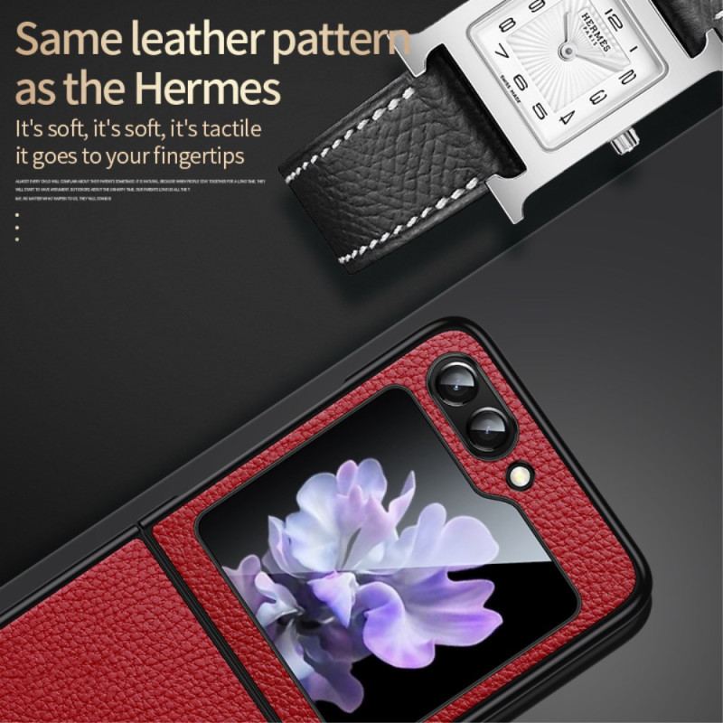 Etui Samsung Galaxy Z Flip 6 Tekstura Liczi Sulada