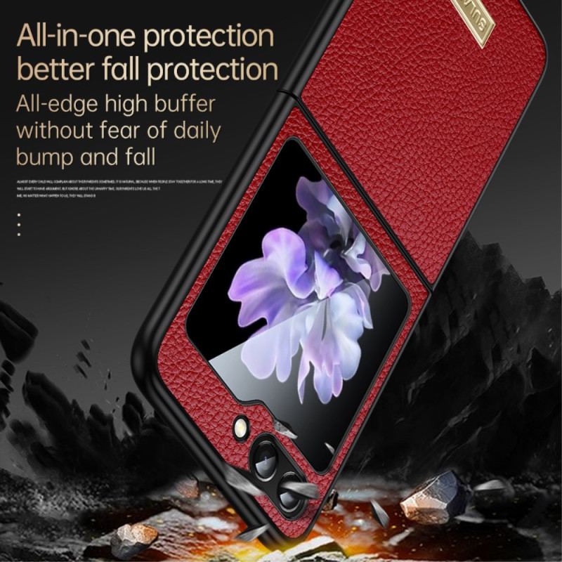 Etui Samsung Galaxy Z Flip 6 Tekstura Liczi Sulada