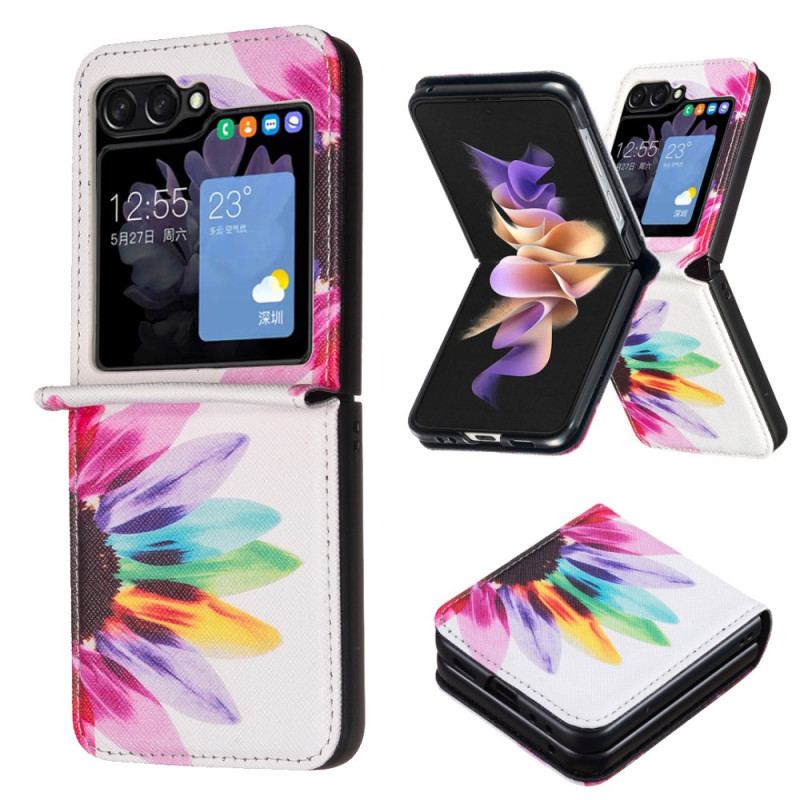 Futerały Samsung Galaxy Z Flip 6 Etui Na Telefon Akwarela Kwiat