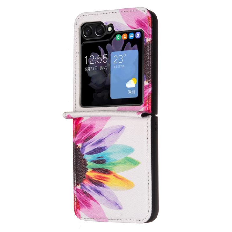 Futerały Samsung Galaxy Z Flip 6 Etui Na Telefon Akwarela Kwiat