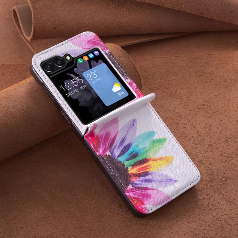 Futerały Samsung Galaxy Z Flip 6 Etui Na Telefon Akwarela Kwiat