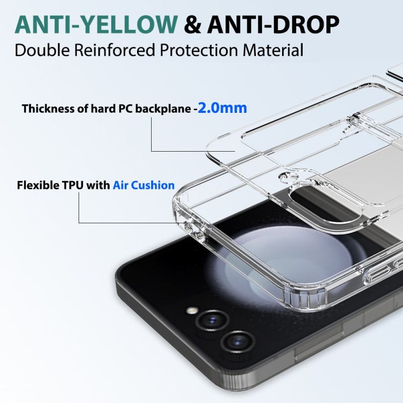 Futerały Samsung Galaxy Z Flip 6 Etui Na Telefon Przezroczysta Jednoczęściowa Konstrukcja