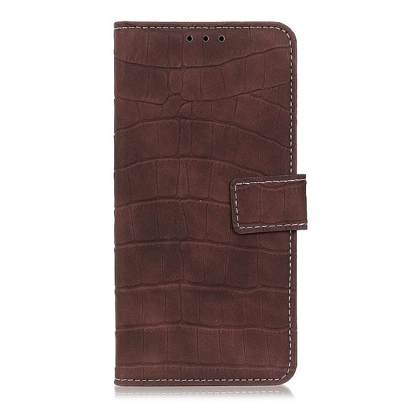 Etui Folio do OnePlus 7 Pro Croc Efekt Imitacji Skóry