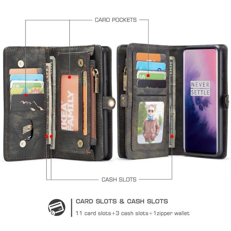 Futerały Etui do OnePlus 7 Pro 2w1 I Powłoka Magnetyczna