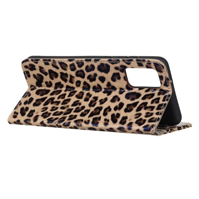 Etui Folio do OnePlus 9 Pro Classic Faux Leather Leopard Style