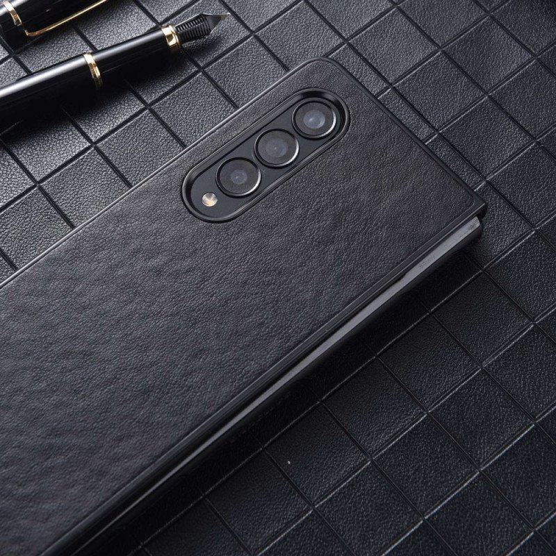 Etui do Samsung Galaxy Z Fold 4 Nylonowa Tekstura Ze Sztucznej Skóry