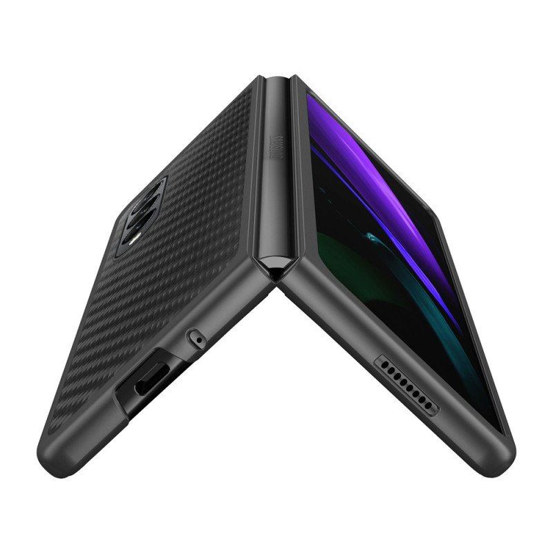 Etui do Samsung Galaxy Z Fold 4 Włókno Węglowe I Mikrofibra