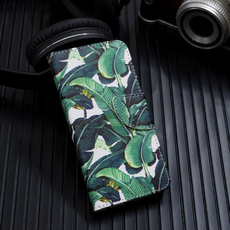 Etui Folio do Samsung Galaxy A41 Liście Bananowe